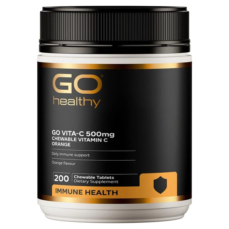 Go Healthy go Vita-c 500mg 高之源VC咀嚼片 500mg 200t【保质期2029/02】